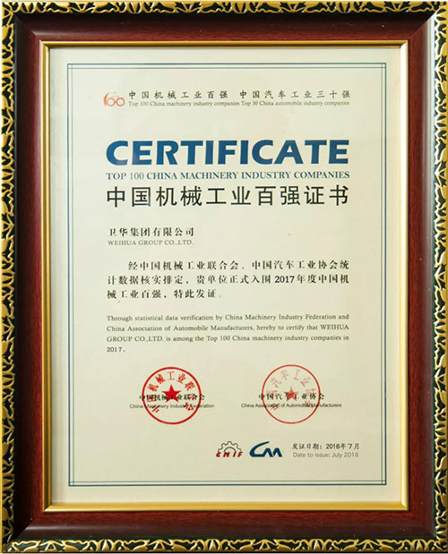 top 100 empresas de la industria de maquinaria de China