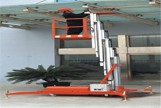 Ascensor hidráulico con mástil de aleación de aluminio